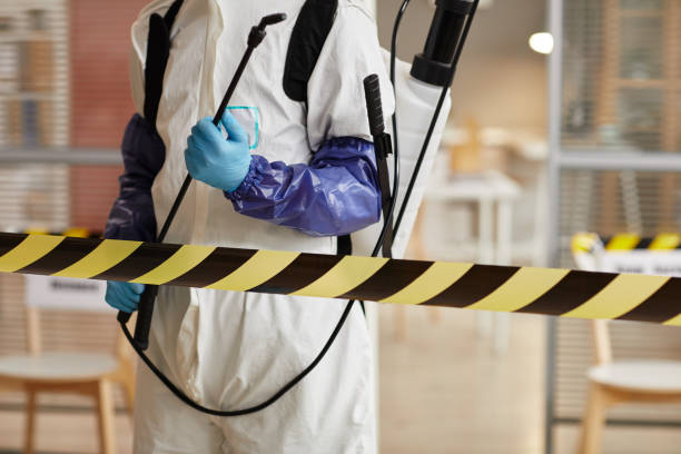 Professional Biohazard Cleanup technician working in Villas, NJ